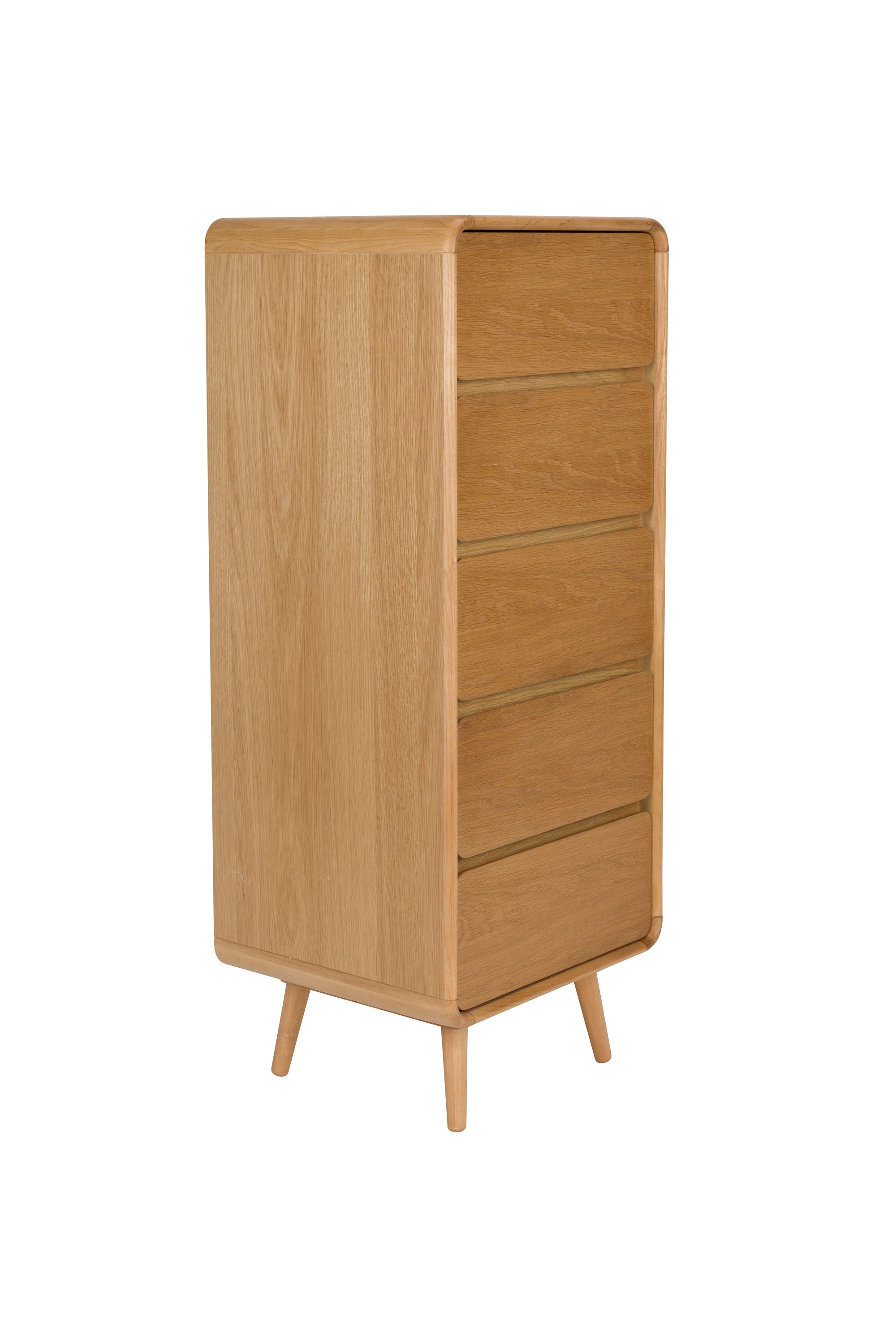 Zuiver Rise Natural Oak Wood Chest of Drawers